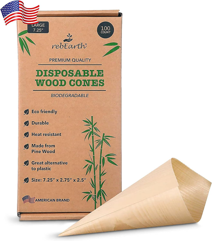 Disposable Wood Cones